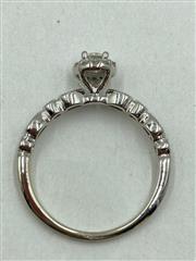 10K White Gold-Diamond Engagement Ring Approx. .29 Carat T.W. 2g